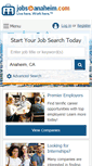 Mobile Screenshot of jobsinanaheim.com